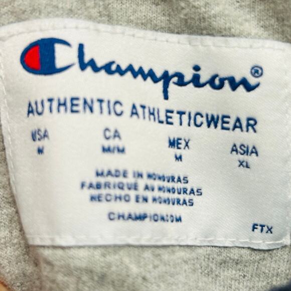Champion Authentic Athletic Wear Blue Crewneck Sweatshirt Medium FTX Logo - Picture 2 of 3